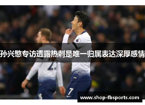 孙兴慜专访透露热刺是唯一归属表达深厚感情